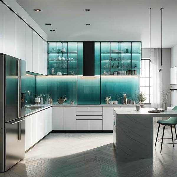 Back Painted Glass Kitchen