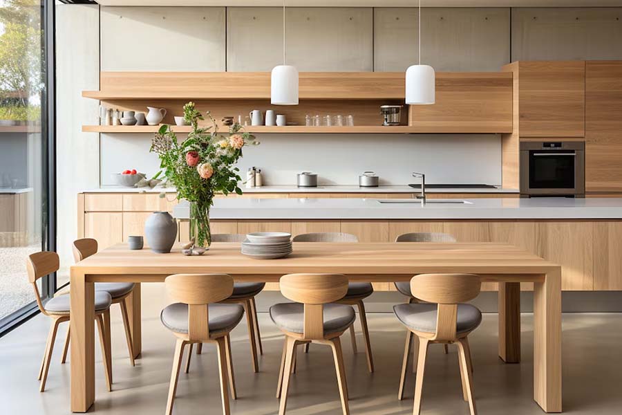 Modern Wooden Modular Kitchen Furniture