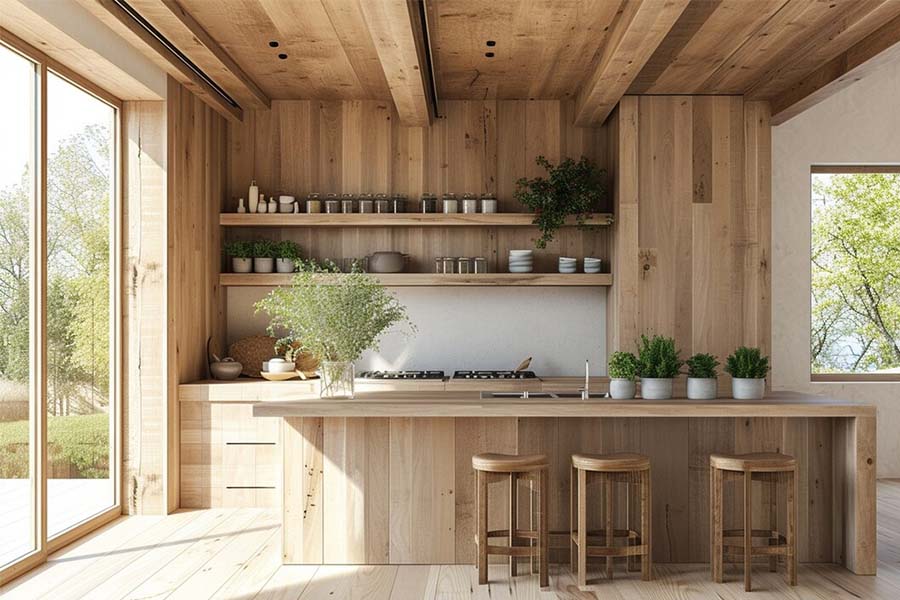 Wooden Modular Kitchen in Ahmedabad