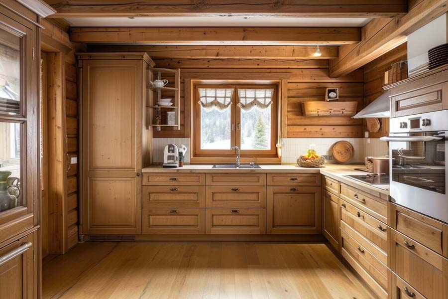 Wooden Modular Kitchen in Ahmedabad
